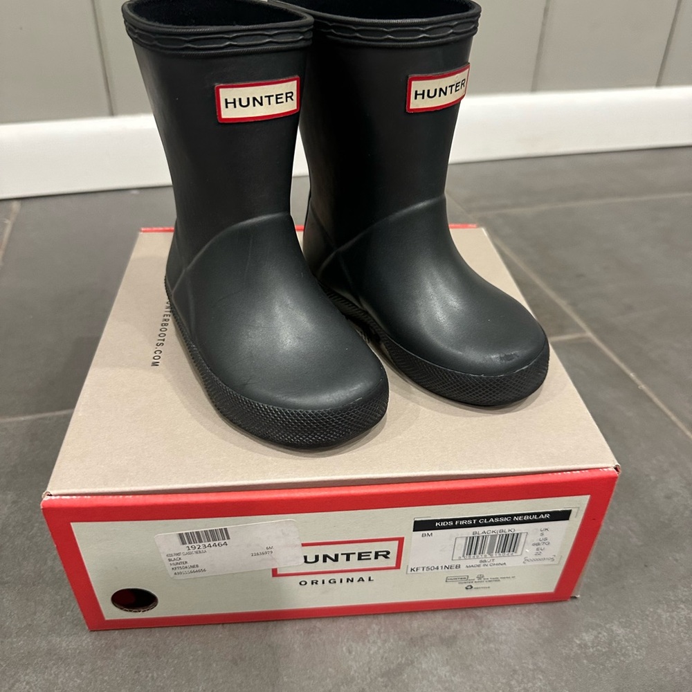 Hunter Toddler First Classic Nebular Rain Boots (size: UK 5, US 6B/7G, EU 22)
